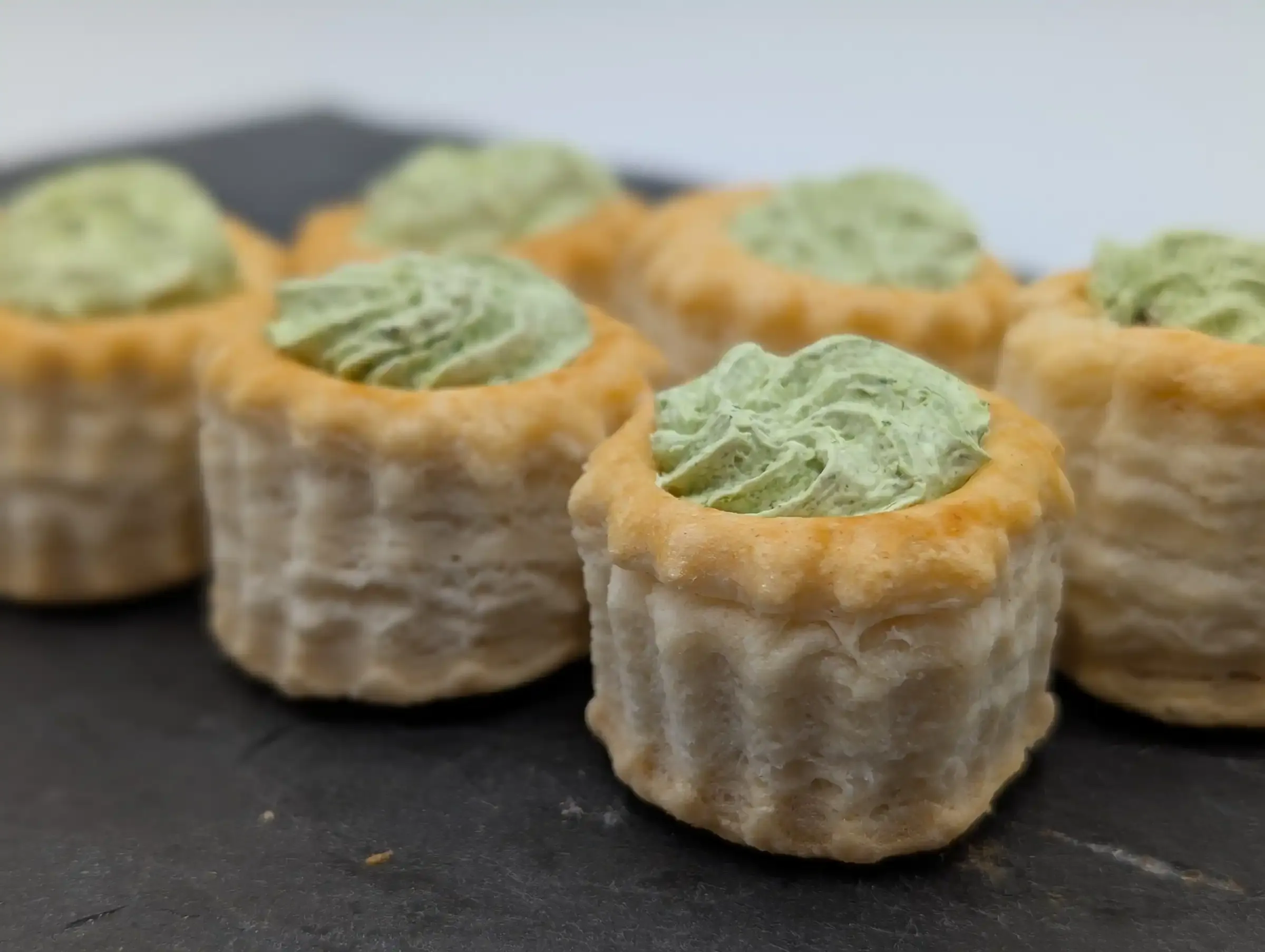 Escargots en bouchées au Maroilles — Aux escargots d'Amandine